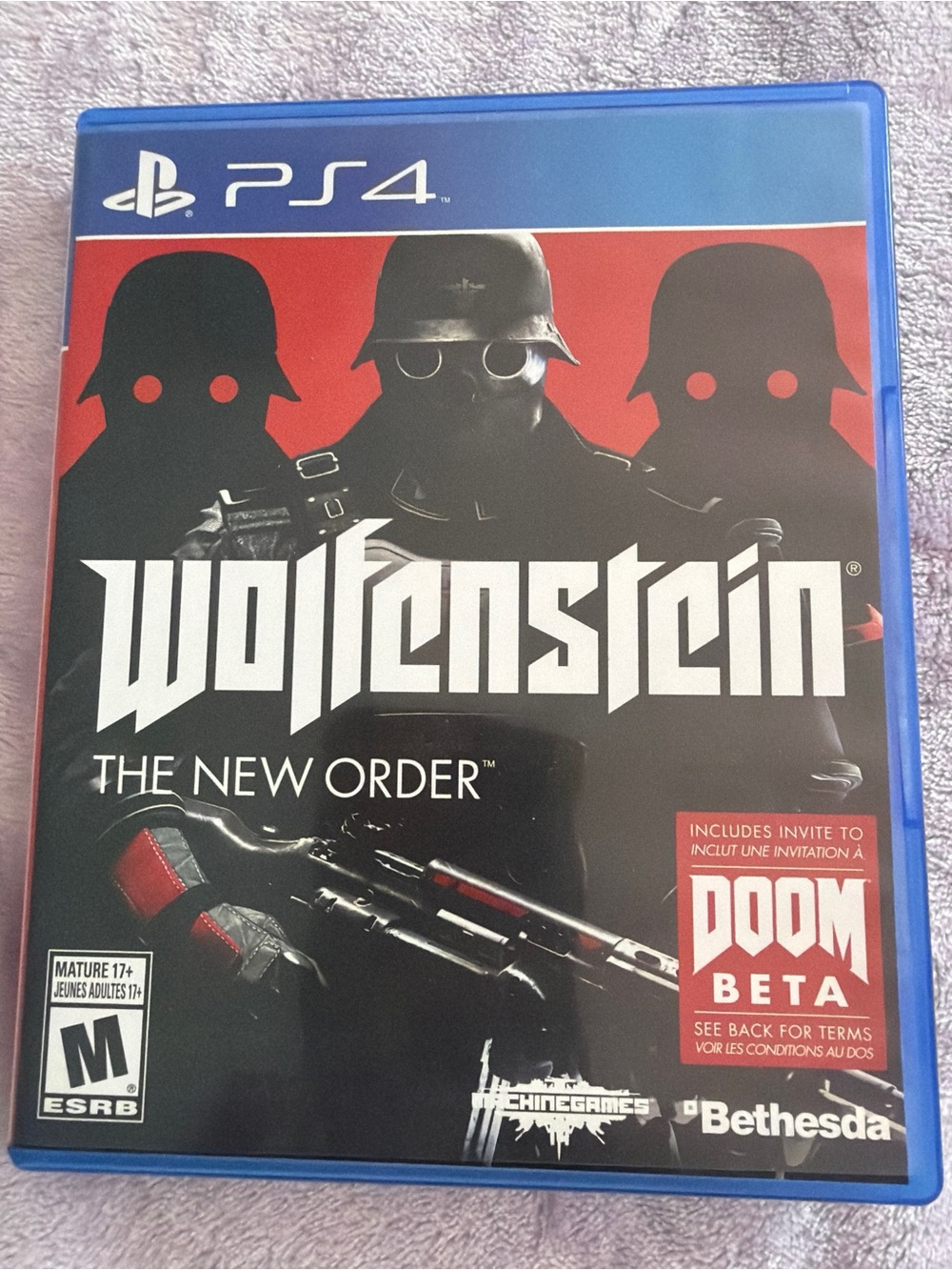 Wolfenstein The New Order PlayStation 4 PS4 Game Disc Bethesda